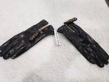 Load image into Gallery viewer, Real leather Mk Authentic Gloves gld