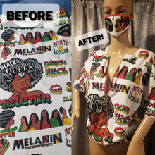 Load image into Gallery viewer, Melanin Poppin Tshirt Jacket.